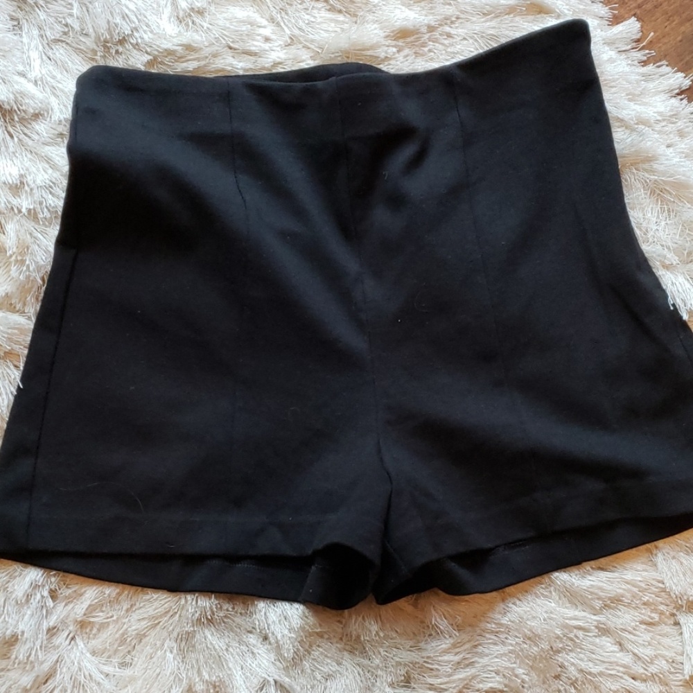 Express high waisted knit shorts